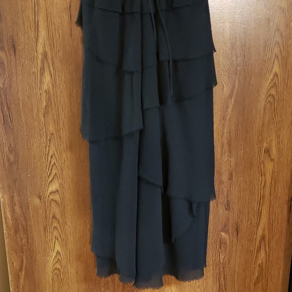 Aritzia Wilfred *BLACK* Tiered Ruffle Dress - Picture 8 of 9